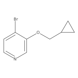 4-Bromo-3-(cyclopropylmethoxy)pyridine Structure