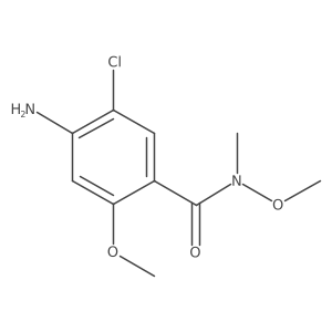 4-amino-5-chloro-N,2-dimethoxy-N-methylbenzamide Structure