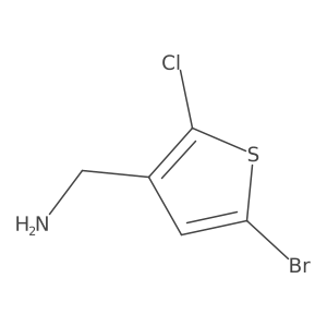 (5-Bromo-2-chlorothiophen-3-yl)methanamine结构式