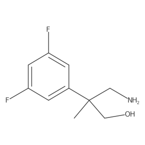 3-Amino-2-(3,5-difluorophenyl)-2-methylpropan-1-ol结构式