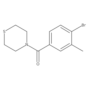 Methanone, (4-bromo-3-methylphenyl)-4-thiomorpholinyl- Structure