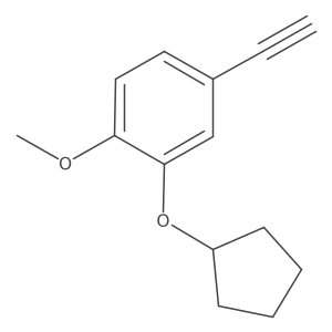 2-(Cyclopentyloxy)-4-ethynyl-1-methoxybenzene Structure