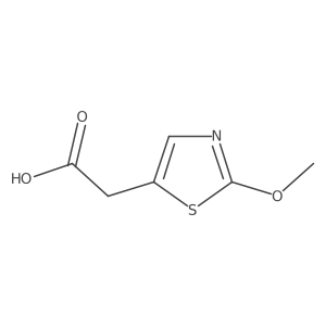 2-(2-Methoxy-1,3-thiazol-5-yl)acetic acid结构式