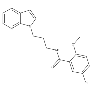 N-(3-(1H-pyrrolo[2,3-b]pyridin-1-yl)propyl)-5-chloro-2-methoxybenzamide Structure