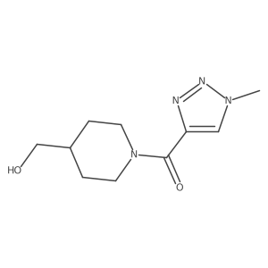 (4-(hydroxymethyl)piperidin-1-yl)(1-methyl-1H-1,2,3-triazol-4-yl)methanone Structure