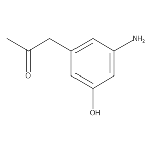 1-(3-Amino-5-hydroxyphenyl)propan-2-one Structure