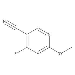 4-Fluoro-6-methoxynicotinonitrile结构式