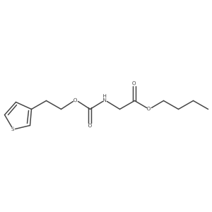 Glycine, N-[[2-(3-thienyl)ethoxy]carbonyl]-, butyl ester, homopolymer结构式