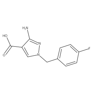 3-amino-1-(4-fluorobenzyl)-1H-pyrazole-4-carboxylic acid Structure