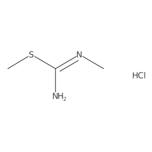 N'-Methyl(methylsulfanyl)methanimidamide hydrochloride Structure