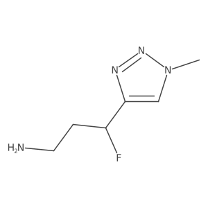 3-fluoro-3-(1-methyl-1H-1,2,3-triazol-4-yl)propan-1-amine Structure