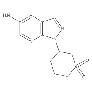 3-(5-Amino-1H-pyrazolo[3,4-b]pyridin-1-yl)tetrahydro-2H-thiopyran 1,1-dioxide Structure