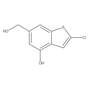 2-Chloro-4-hydroxybenzo[b]thiophene-6-methanol结构式