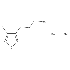 3-(5-Methyl-2H-triazol-4-yl)propan-1-amine;dihydrochloride Structure