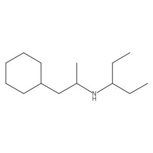 (1-Cyclohexylpropan-2-yl)(pentan-3-yl)amine结构式