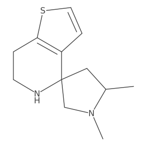 1,5-dimethyl-6',7'-dihydro-5'H-spiro[pyrrolidine-3,4'-thieno[3,2-c]pyridine] Structure