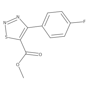 Methyl 4-(4-fluorophenyl)-1,2,3-thiadiazole-5-carboxylate Structure