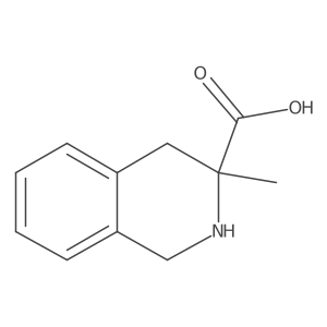 3-Methyl-1,2,3,4-tetrahydroisoquinoline-3-carboxylic acid结构式