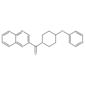 (4-(Pyridin-4-yloxy)piperidin-1-yl)(quinoxalin-2-yl)methanone Structure