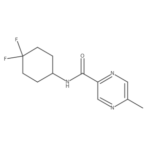 N-(4,4-difluorocyclohexyl)-5-methylpyrazine-2-carboxamide Structure
