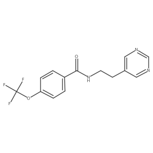 N-(2-(pyrimidin-5-yl)ethyl)-4-(trifluoromethoxy)benzamide结构式