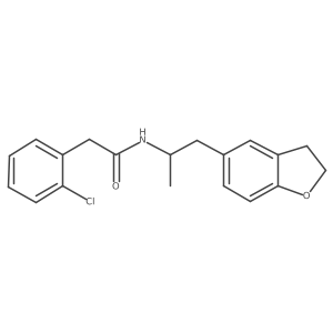 2-(2-chlorophenyl)-N-(1-(2,3-dihydrobenzofuran-5-yl)propan-2-yl)acetamide Structure