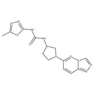 1-(1-([1,2,4]Triazolo[4,3-b]pyridazin-6-yl)pyrrolidin-3-yl)-3-(5-methylthiazol-2-yl)urea Structure