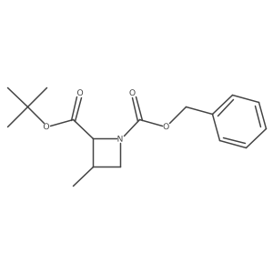 (3S)-1-Benzyl2-tert-butyl3-methylazetidine-1,2-dicarboxylate Structure