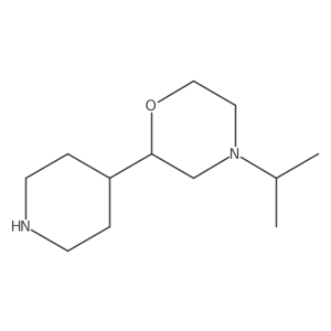 4-Isopropyl-2-(piperidin-4-yl)morpholine Structure