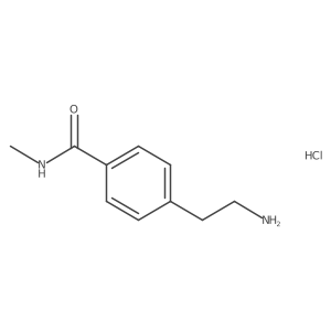 4-(2-aminoethyl)-N-methylbenzamide hydrochloride结构式