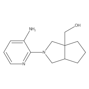 (2-(3-aminopyridin-2-yl)hexahydrocyclopenta[c]pyrrol-3a(1H)-yl)methanol Structure