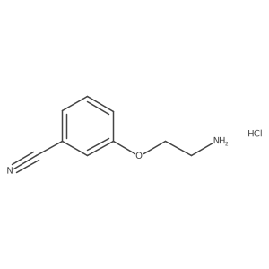 3-(2-Aminoethoxy)benzonitrile hydrochloride结构式