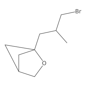 1-(3-Bromo-2-methylpropyl)-2-oxabicyclo[2.1.1]hexane结构式