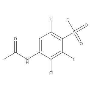 3-Chloro-4-acetamido-2,6-difluorobenzene-1-sulfonyl fluoride Structure