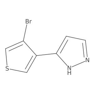 3-(4-bromothiophen-3-yl)-1H-pyrazole Structure