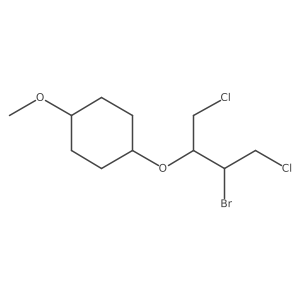 1-[(3-Bromo-1,4-dichlorobutan-2-yl)oxy]-4-methoxycyclohexane结构式
