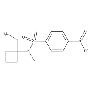 N-[1-(aminomethyl)cyclobutyl]-N-methyl-4-nitrobenzene-1-sulfonamide Structure