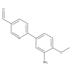 6-(3-Amino-4-methoxyphenyl)pyridine-3-carbaldehyde结构式