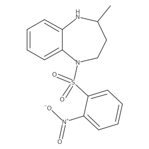 4-methyl-1-(2-nitrobenzenesulfonyl)-2,3,4,5-tetrahydro-1H-1,5-benzodiazepine Structure