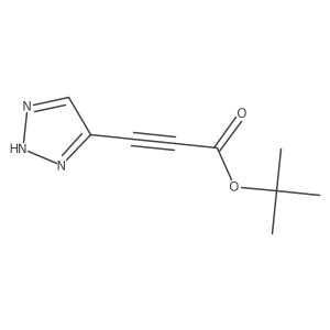 tert-butyl 3-(1H-1,2,3-triazol-4-yl)prop-2-ynoate结构式