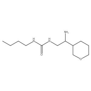 1-[2-Amino-2-(oxan-3-yl)ethyl]-3-butylurea结构式