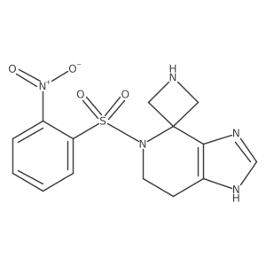 5'-(2-Nitrobenzenesulfonyl)-1',5',6',7'-tetrahydrospiro[azetidine-3,4'-imidazo[4,5-c]pyridine]结构式
