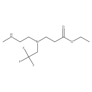 Ethyl 3-{[2-(methylamino)ethyl](2,2,2-trifluoroethyl)amino}propanoate Structure