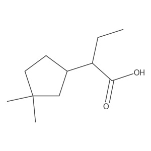 2-(3,3-Dimethylcyclopentyl)butanoic acid结构式