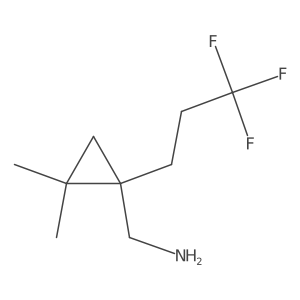 [2,2-Dimethyl-1-(3,3,3-trifluoropropyl)cyclopropyl]methanamine Structure
