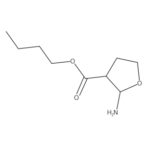 Butyl (2R)-2-aminotetrahydrofuran-3-carboxylate结构式