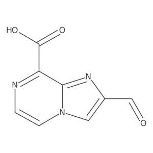 2-Formylimidazo[1,2-a]pyrazine-8-carboxylic acid结构式