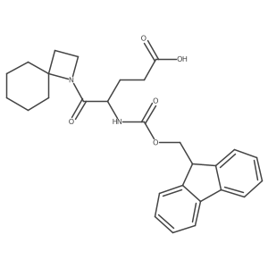 5-{1-azaspiro[3.5]nonan-1-yl}-4-({[(9H-fluoren-9-yl)methoxy]carbonyl}amino)-5-oxopentanoic acid结构式
