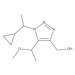 [1-(1-cyclopropylethyl)-5-(1-methoxyethyl)-1H-1,2,3-triazol-4-yl]methanol Structure