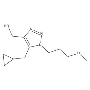 [5-(cyclopropylmethyl)-1-(3-methoxypropyl)-1H-1,2,3-triazol-4-yl]methanol结构式